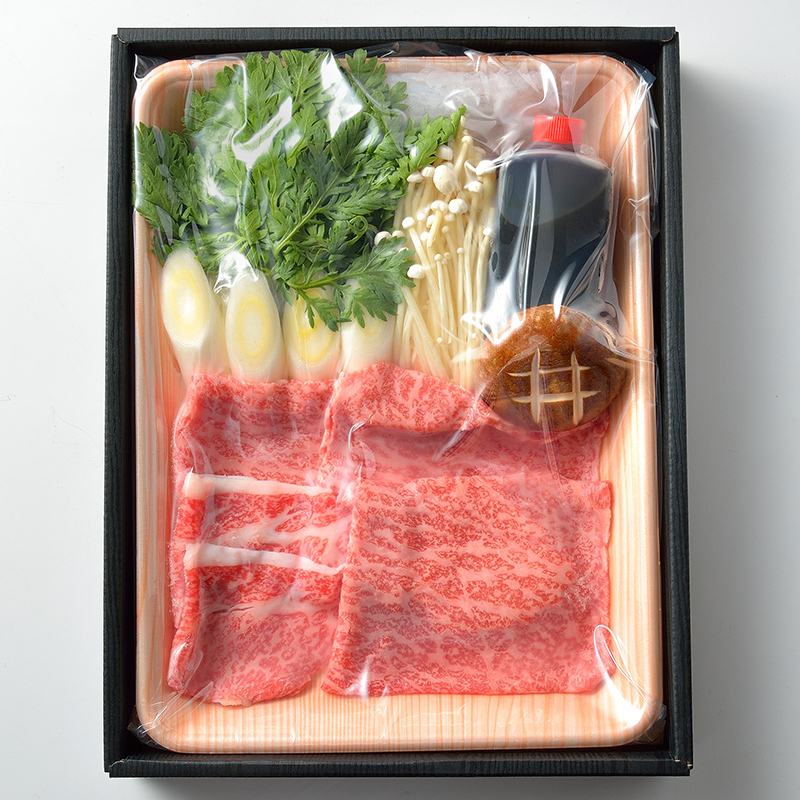 松阪牛A5もも肉すき焼具材セット1人前 120g